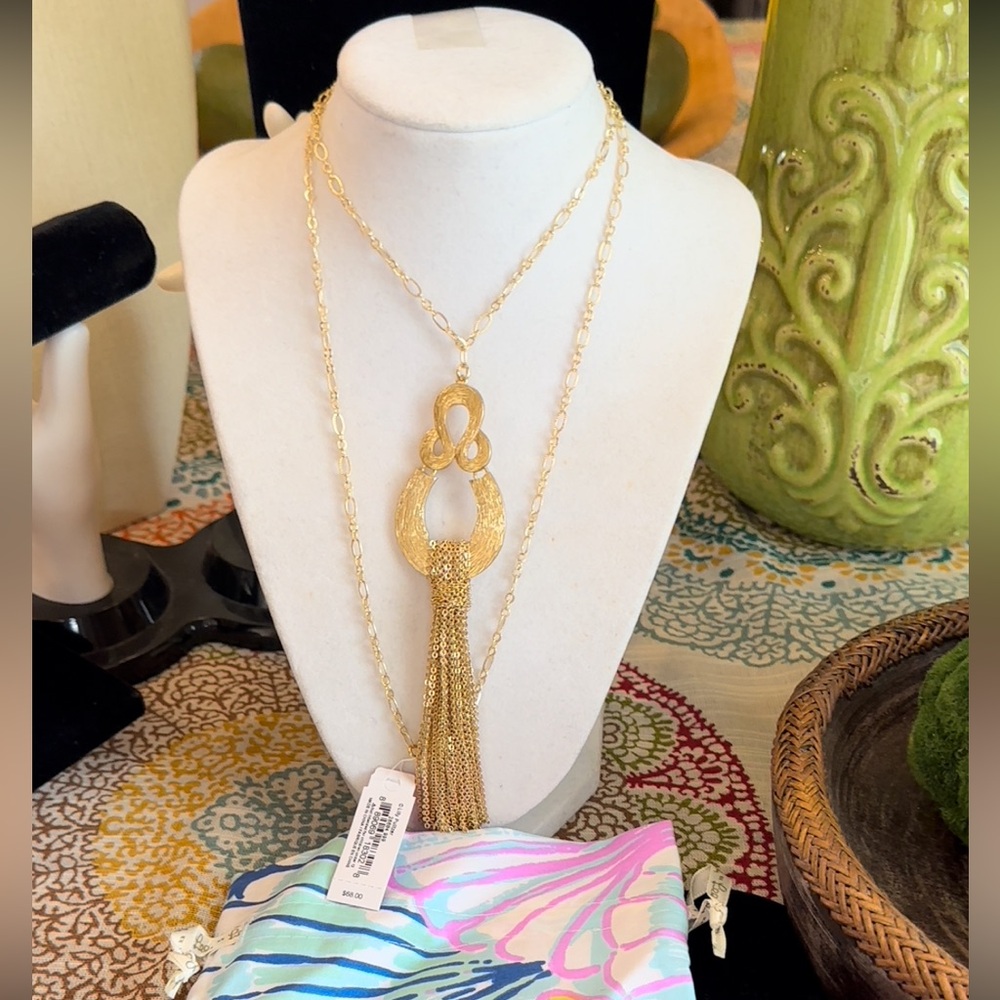 Lillyโ Pulitzer Fantasea Tassel Necklace NWT